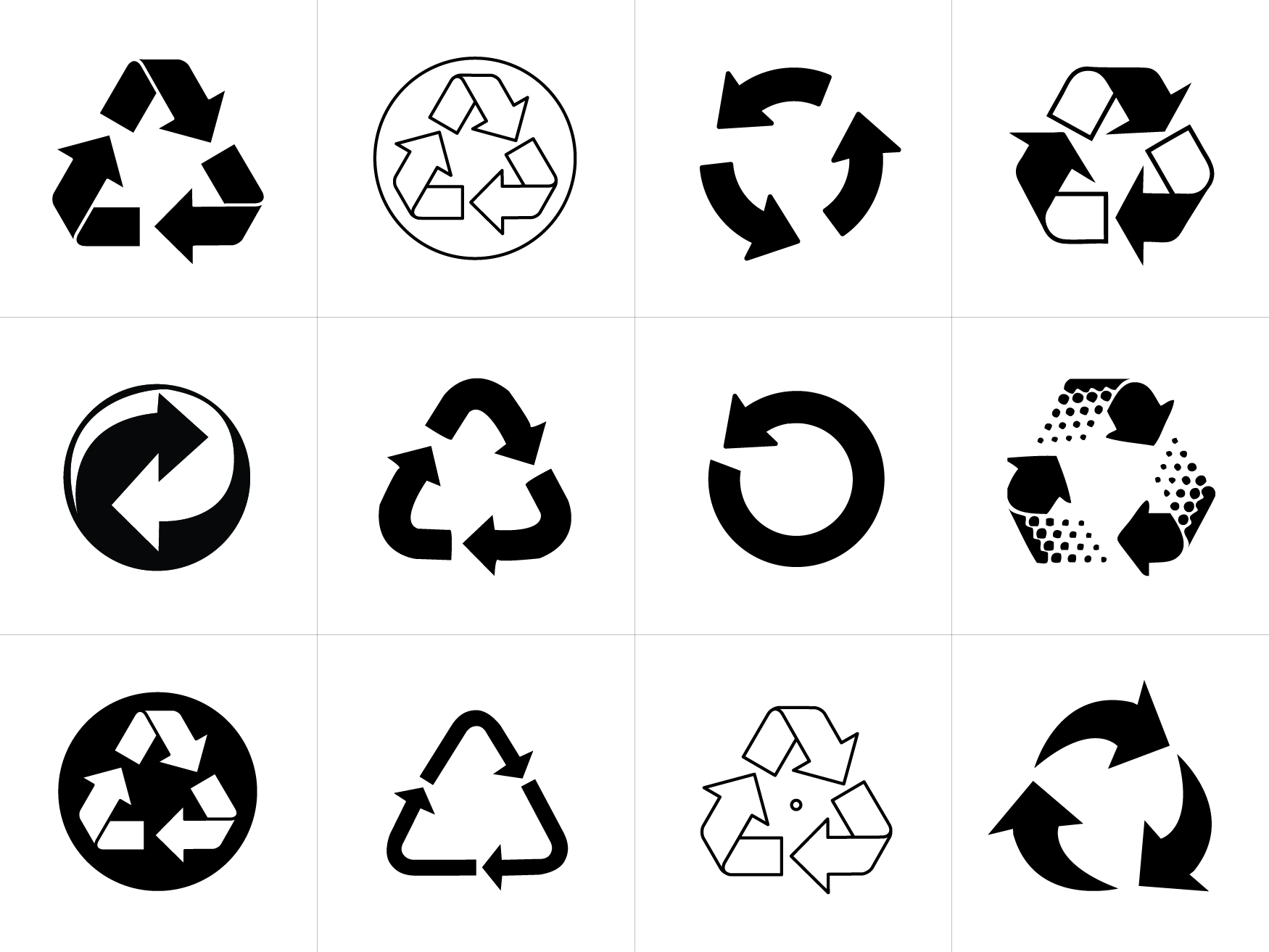 Recycling Symbol Vectors for Download | Signs & Symbols