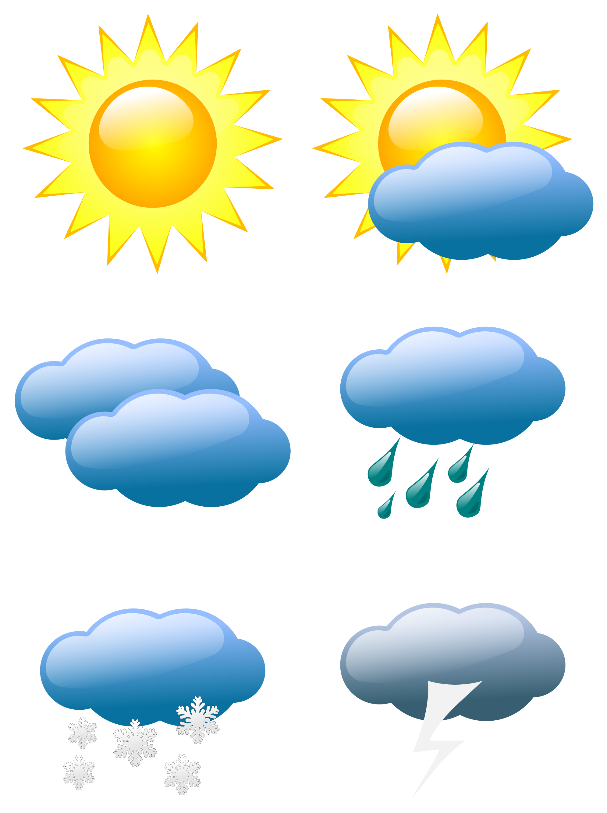 Free Weather Symbol Vectors | Signs and Symbols